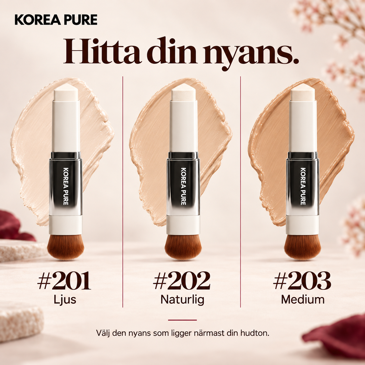 Korea Pure™ Färganpassande Foundation