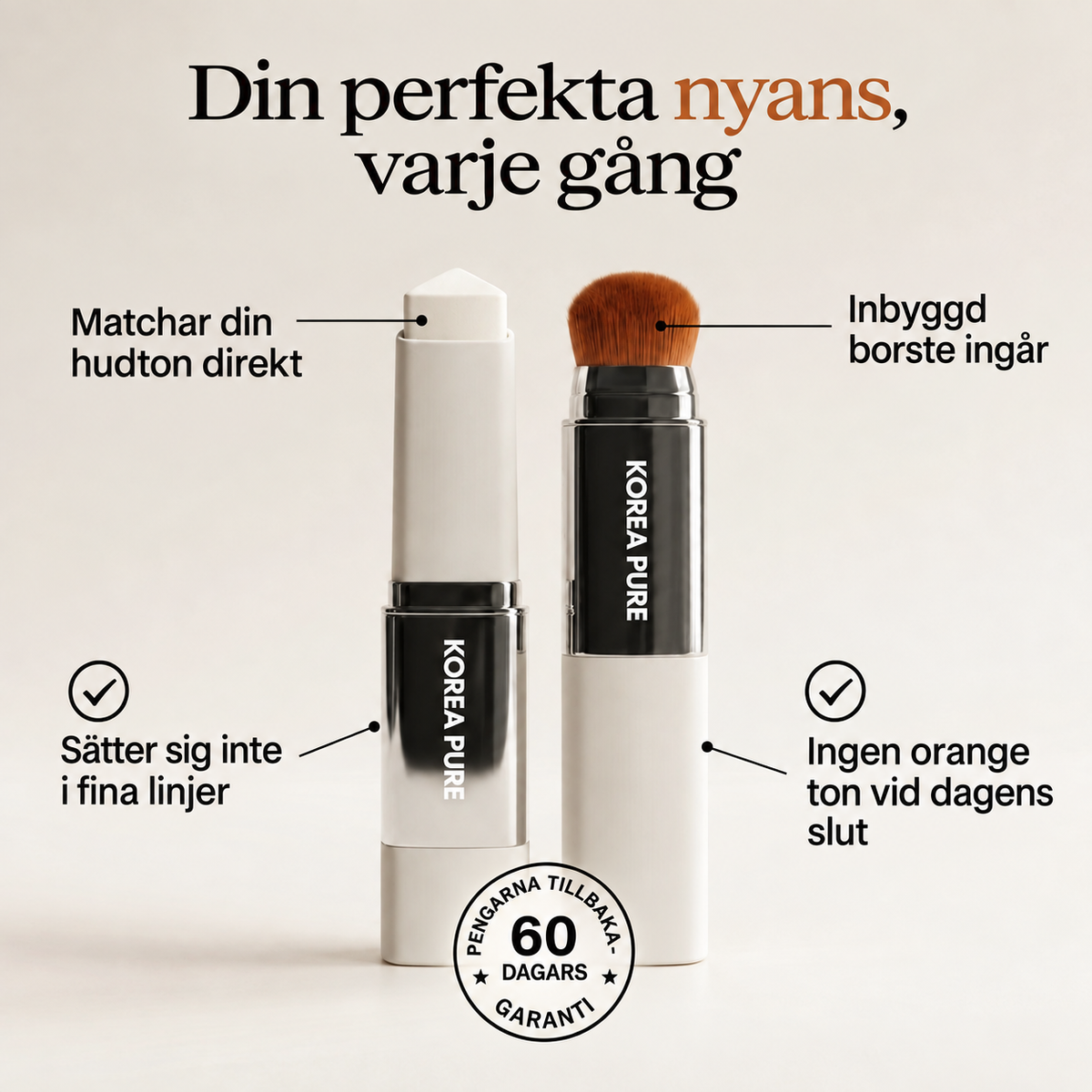 Korea Pure™ Färganpassande Foundation